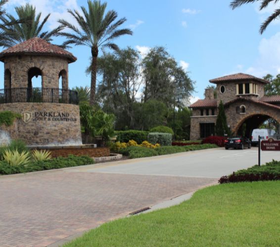 parkland golf and country club front gate