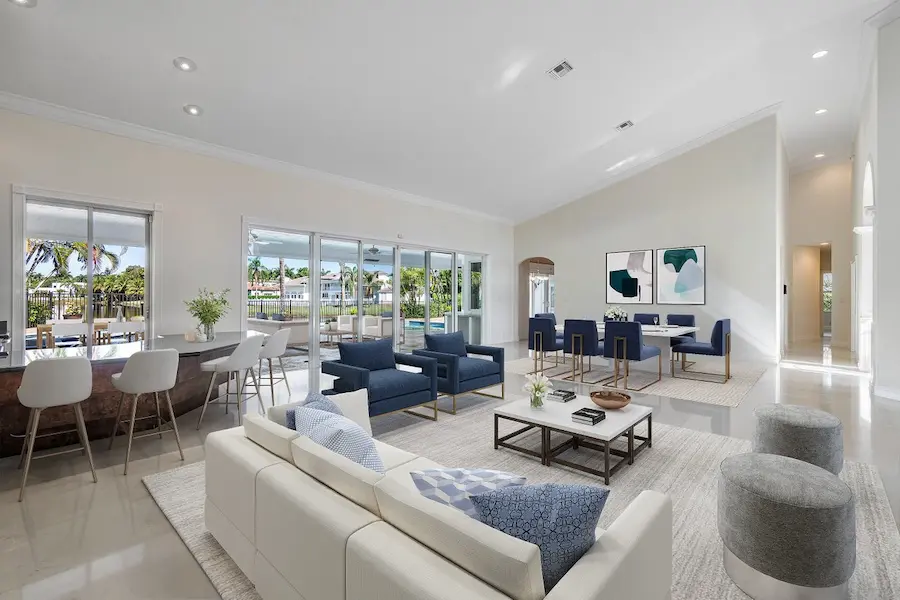 Open concept living room