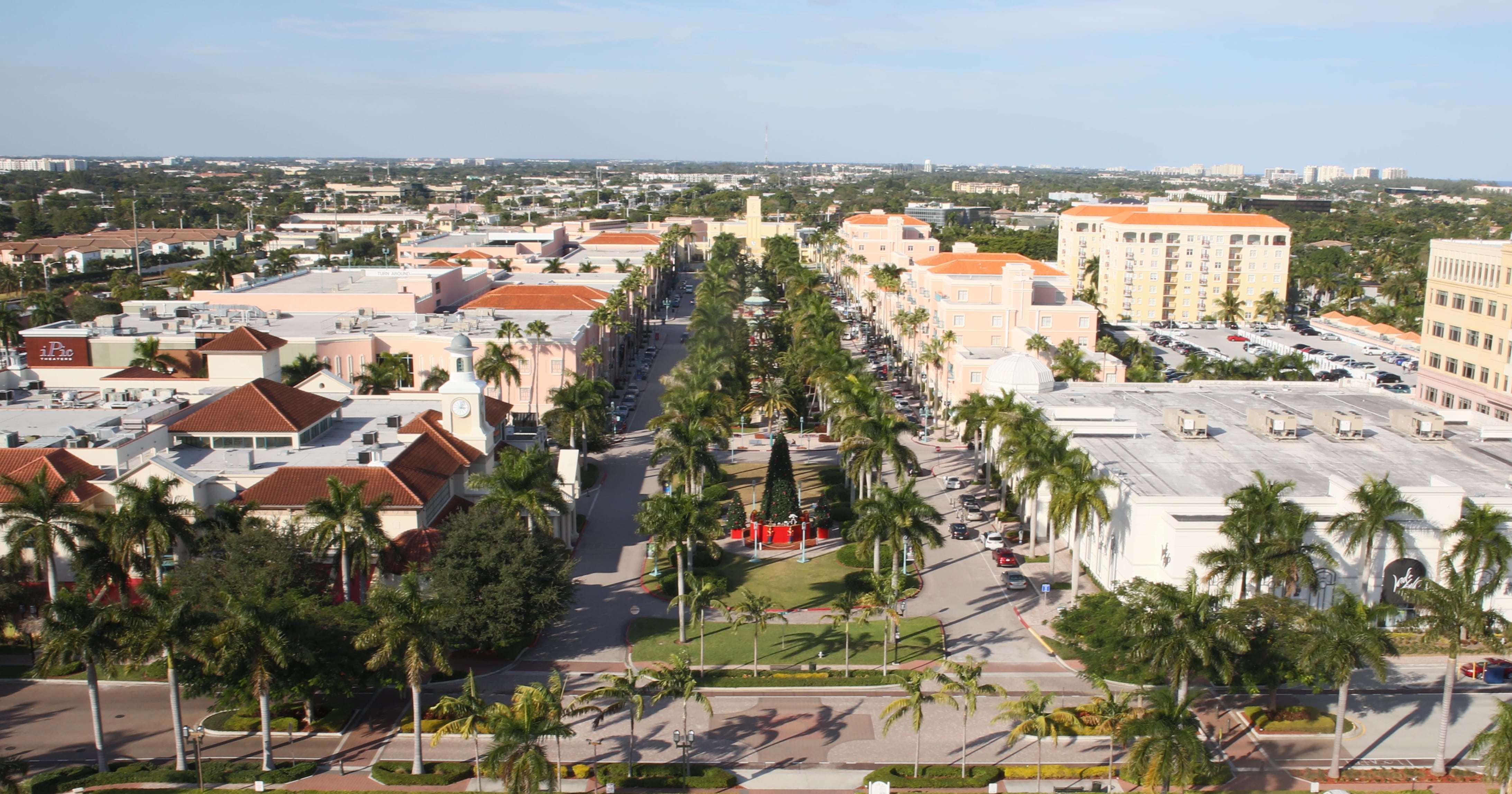Aerial view of Downtown Boca Raton